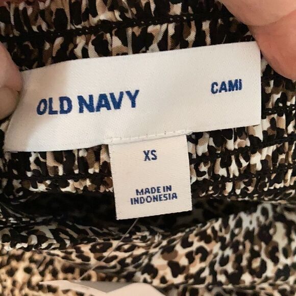 NWT Old Navy size XS leopard print spaghetti strap elastic back sundress - Picture 8 of 14